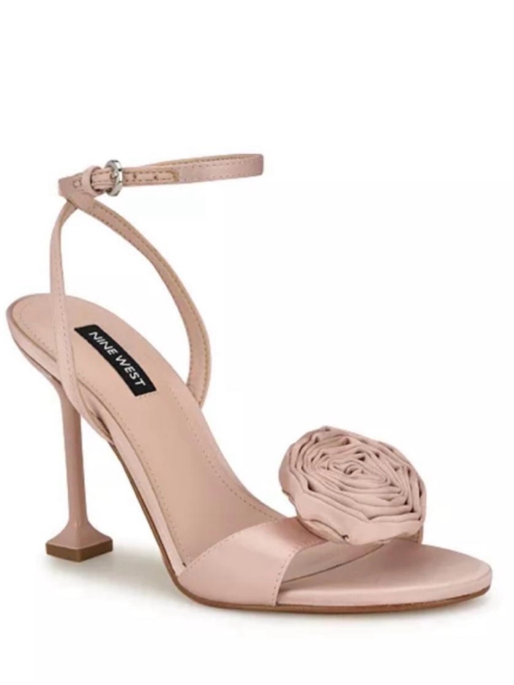 Nine West Neve Light Pink Rose Strappy Ankle Dress Sandals US Women Size 9.5